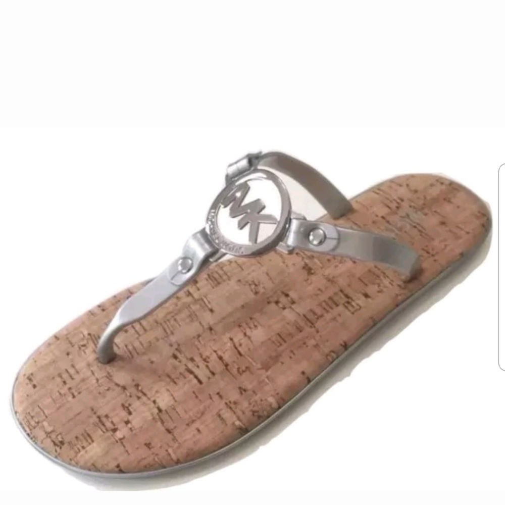 Michael kors women jelly sandal silver size 8